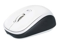 Manhattan Dual-Mode Mouse, Bluetooth 4.0 and 2.4 GHz Wireless, 800/1200/1600 dpi, Three Buttons With Scroll Wheel, Black & White, Box Optisk Trådløs Sort Hvid