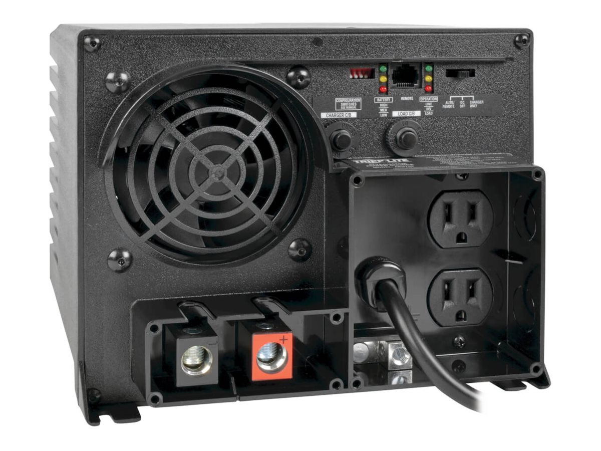 Tripp Lite 1250W APS 12VDC 120V Inverter / Charger w/ Auto Transfer Switching ATS 2 Outlets 5-15R