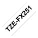 Ruban TZ flexible 24mm Noir/Blanc