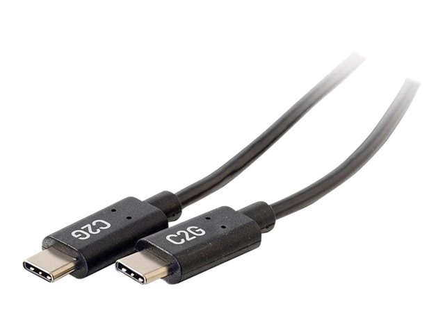C2G 1.8m (6ft) USB C Cable - USB 2.0 (3A) - M/M USB Type C Cable - Black - USB kabel typ C - USB-C do USB-C - 1.8 m – foto 2