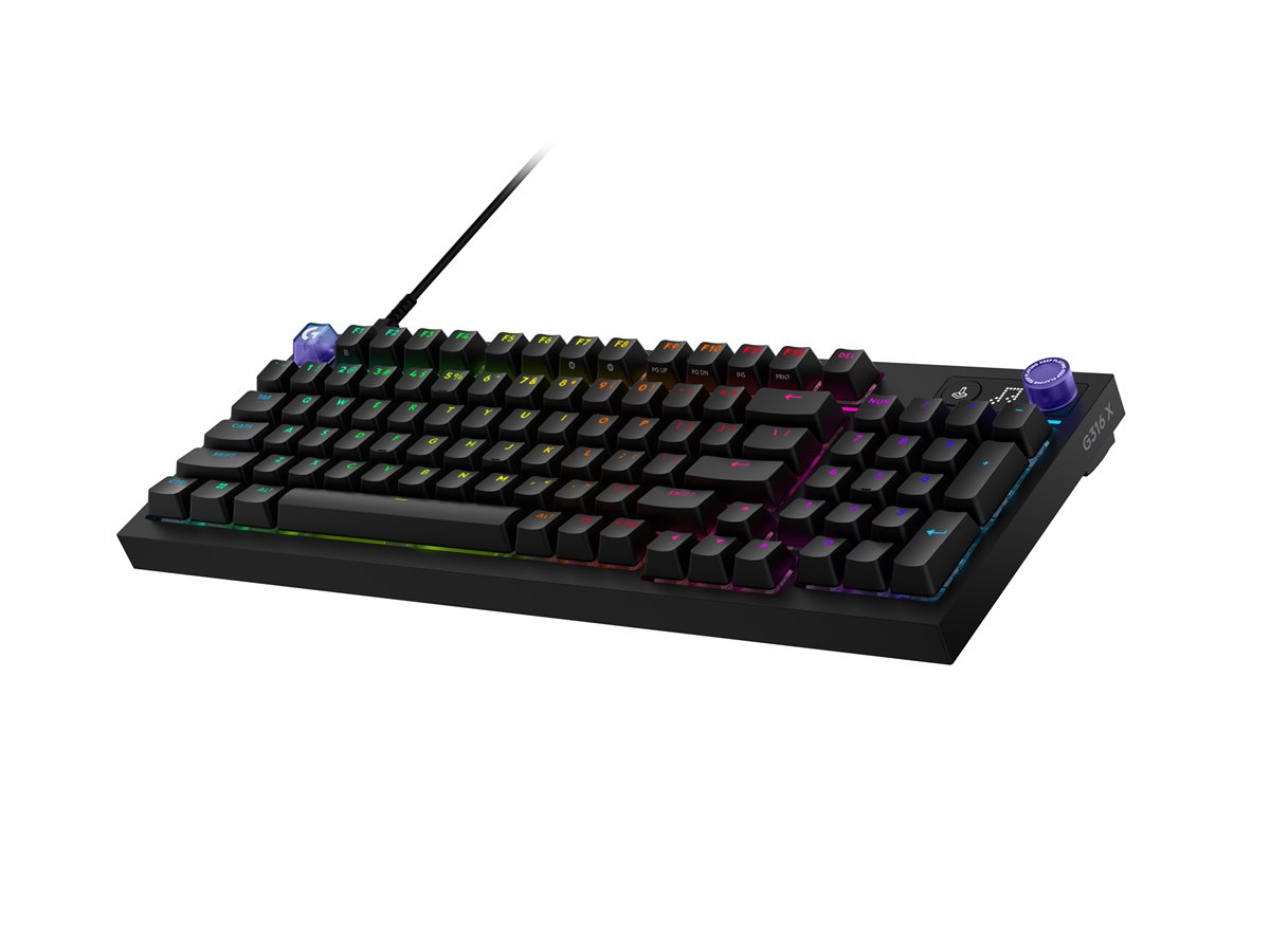 Logitech G G316 X 98 - klávesnice - 98% full size - QWERTZ - maďarská - černá Vstupní zařízení – foto 2