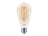 Philips Smart LED-filament-lyspære 7W E 806lumen 2700-6500K Varmt til køligt hvidt lys