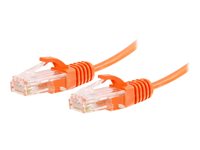 C2G 7ft Cat6 Ethernet Cable Slim Snagless Unshielded (UTP) Orange Patch cable 