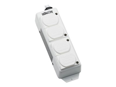 Eaton Tripp Lite Series Safe-IT UL 2930 Medical-Grade Power Strip for Patient Care Vicinity, 4 Hospital-Grade Outlets, Safety Covers, Antimicrobial, 15 ft. Cord