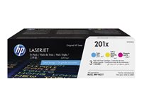 HP 201X - 3-pack - High Yield - yellow, cyan, magenta - original - LaserJet - toner cartridge (CF253XM)