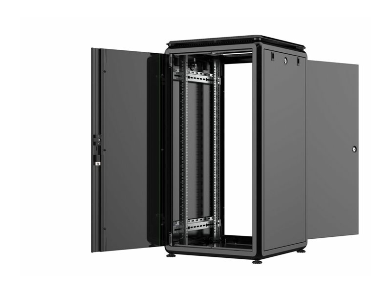 Lanview by Logon Data Line Netzwerkschrank RDL22U66BL 22U 600x600x1164mm Schwarz