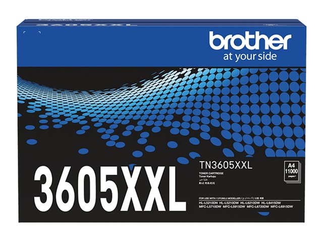Brother TN3605XXL Super High Yield black original toner Package view Front 80430