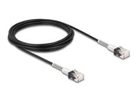 DeLOCK CAT 6a Ikke afskærmet parsnoet (UTP) 3m Patchkabel Sort