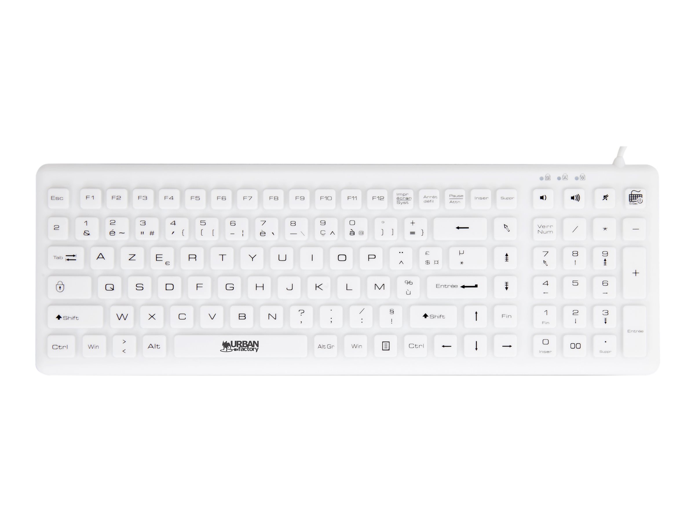 URBAN FACTORY Clavier en ABS et silicone