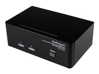StarTech.com 2 Port KVM  - DVI and VGA w/ Audio and USB 2.0 Hub - Dual Monitor / Display / Screen KVM  - DVI VGA (SV231DDVDUA) KVM / audio / USB switch Desktop