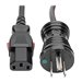 Eaton Tripp Lite Series Hospital-Grade Power Cord, NEMA 5-15P to Locking IEC C13