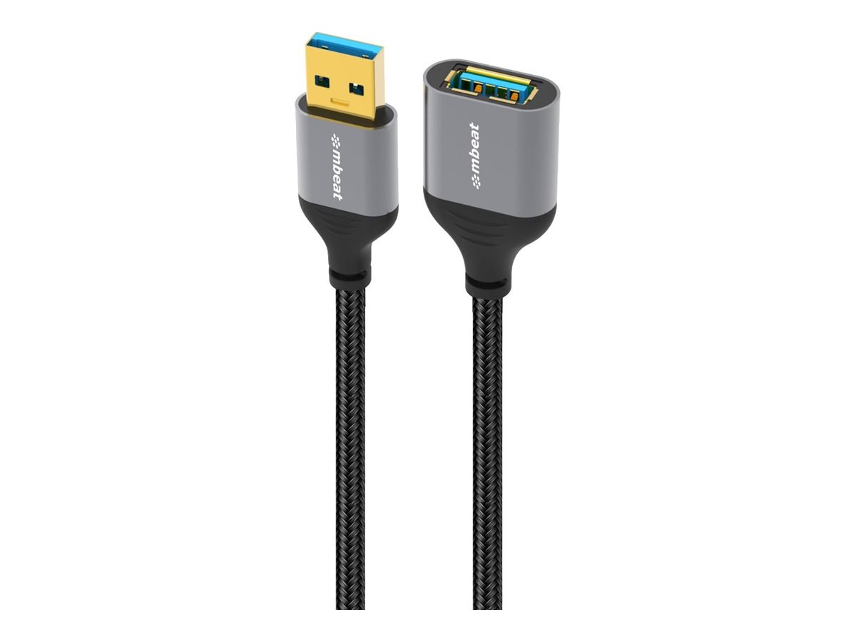 mbeat ToughLink USB extension cable USB Type A to USB Type A 1.8 Product shot Close-up 75550