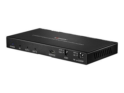 LINDY 2 Port HDMI 2.0 18G Splitter Audio - 38230