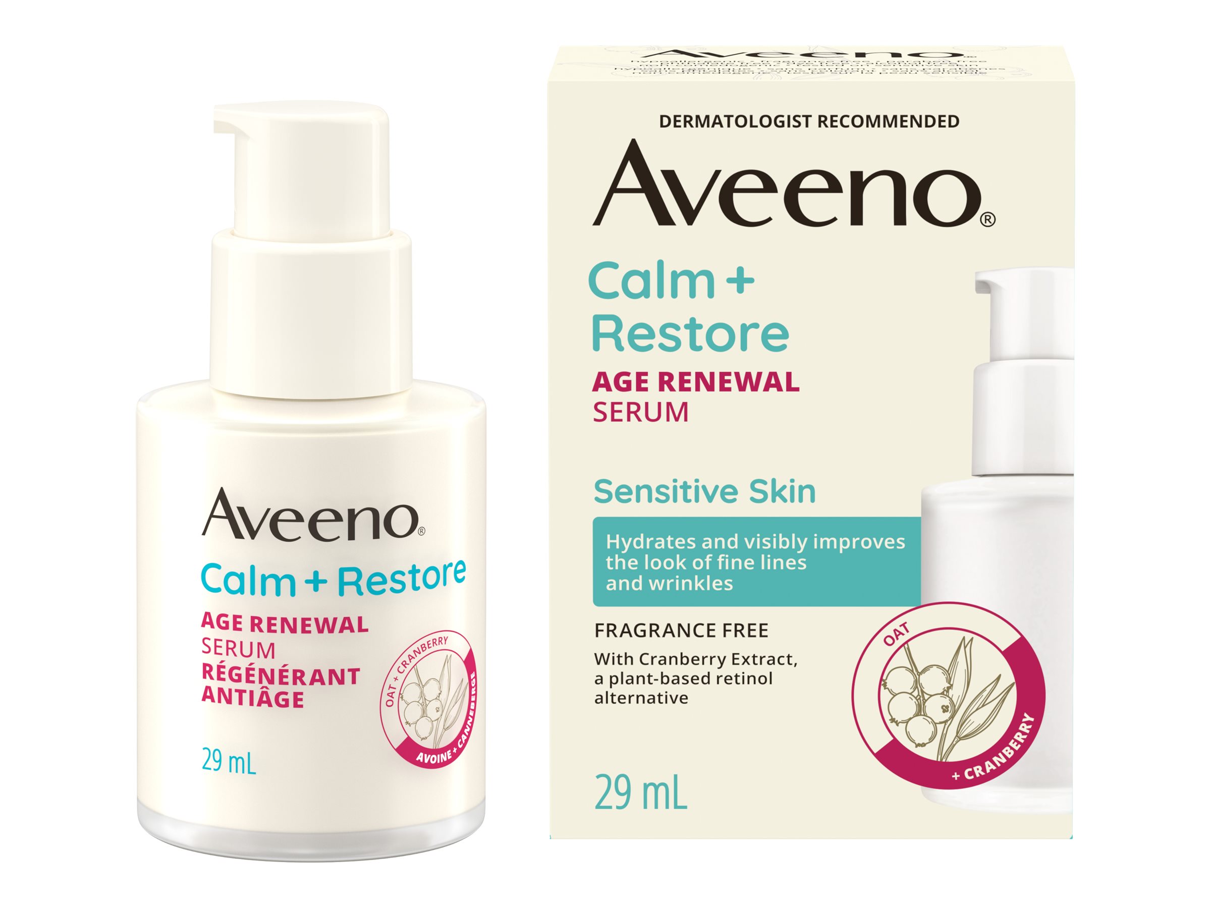 Aveeno Calm + Restore Age Renewal Serum - 29ml