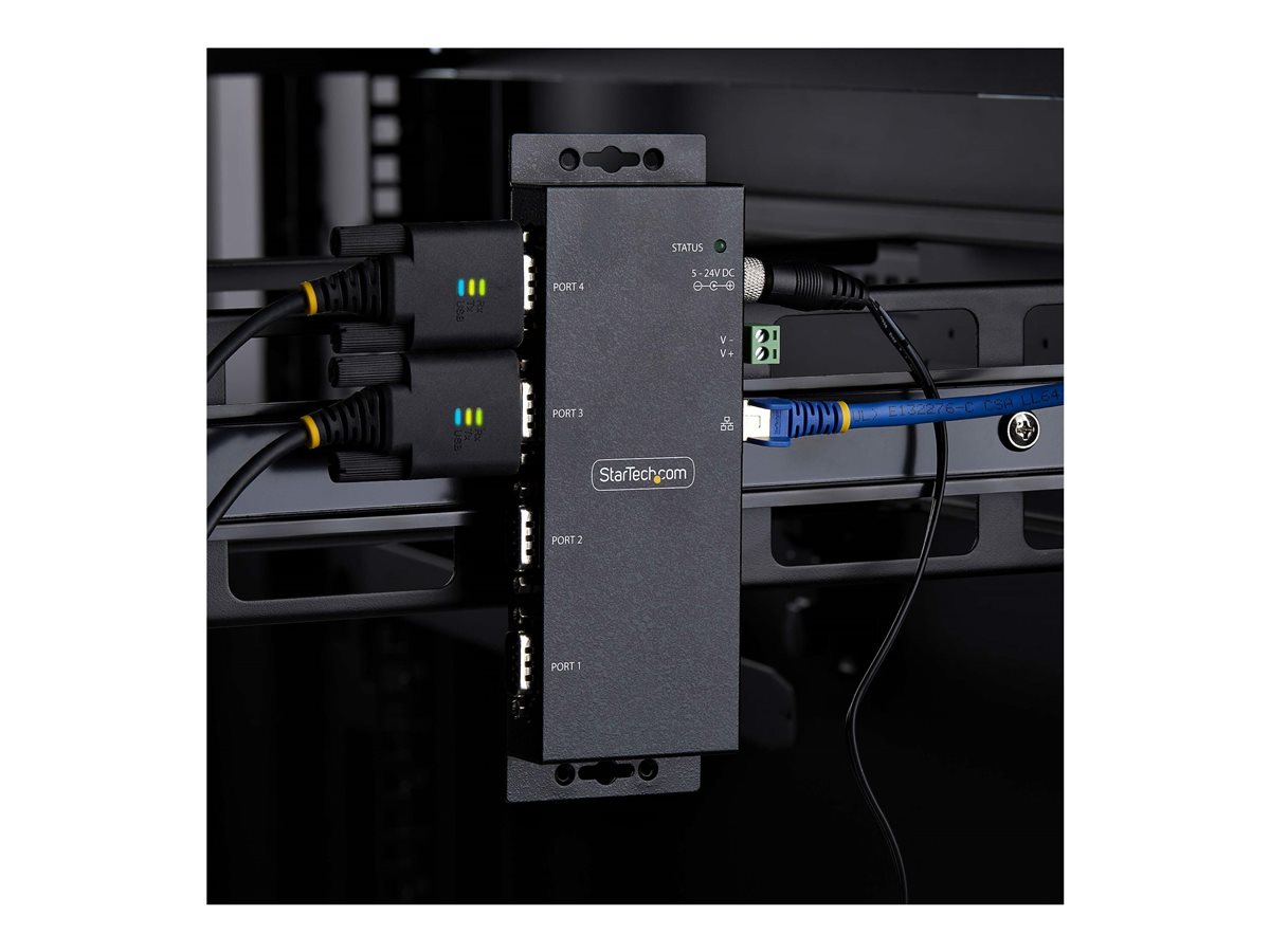 StarTech.com 4P Serial to Ethernet Adapter, IP LAN to RS232 DB9 Converter - kompaktní server - kompatibilní s TAA – foto 8