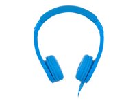 Onanoff BuddyPhones Explore+ On-Ear Kids Headphones with Mic - Cool Blue - ONOBPEXPLOREPBlUE