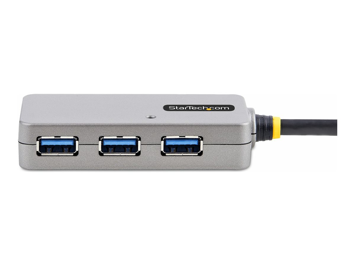 StarTech.com USB Extender Hub, 10m USB 3.0 Extension Cable with 4-Port USB Hub, Active/Bus Powered USB Repeater Cable, Optional 20W Power Supply Included