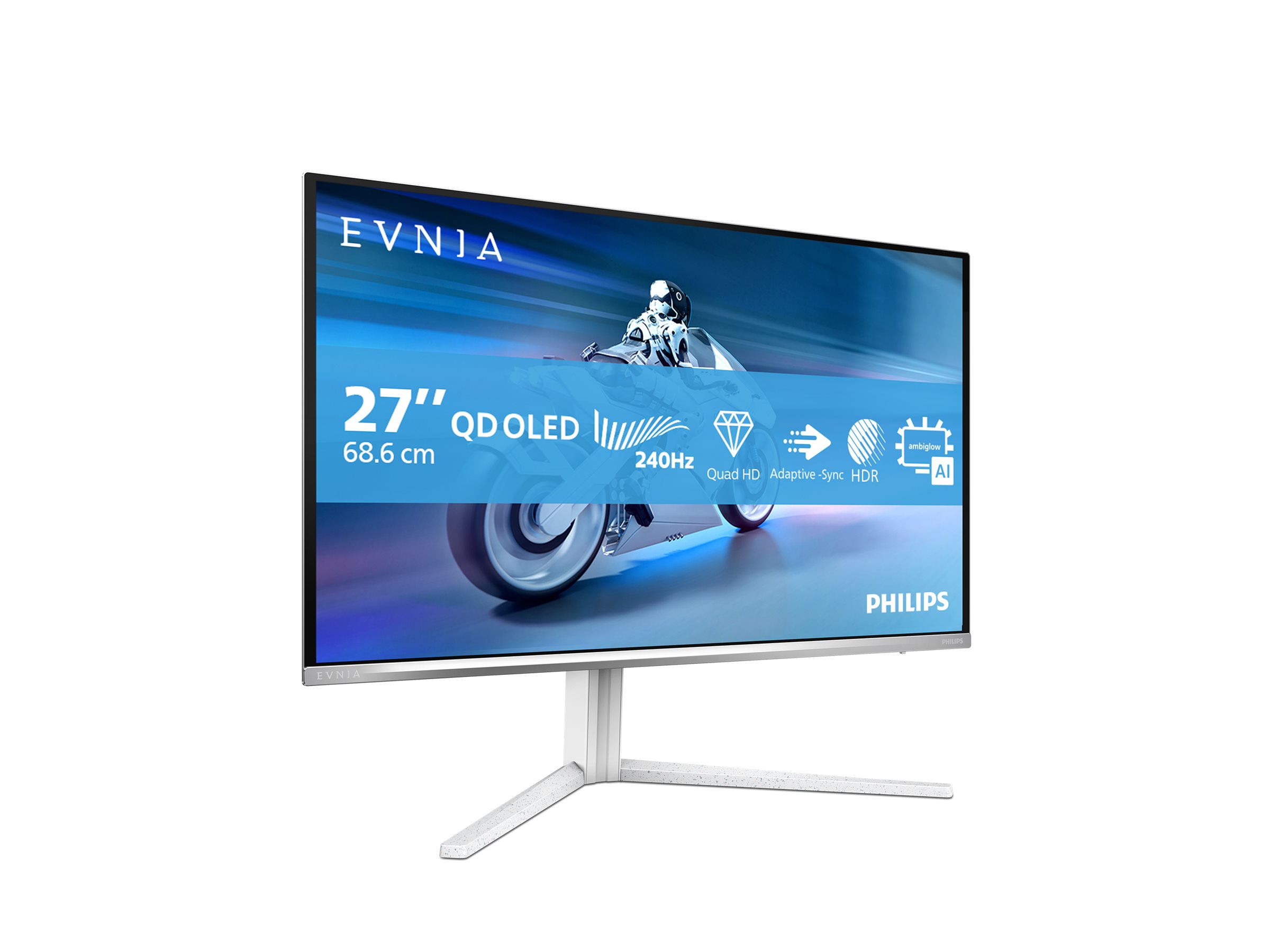 Philips Evnia 6000 27M2N6501L OLED monitor 27 Product shot Right-angle 80000