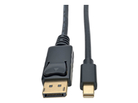 Eaton Tripp Lite Series Mini DisplayPort to DisplayPort Adapter Cable, 4K 60Hz (M/M), DP Latching Connector, Black, 3 ft. (0.9 m)