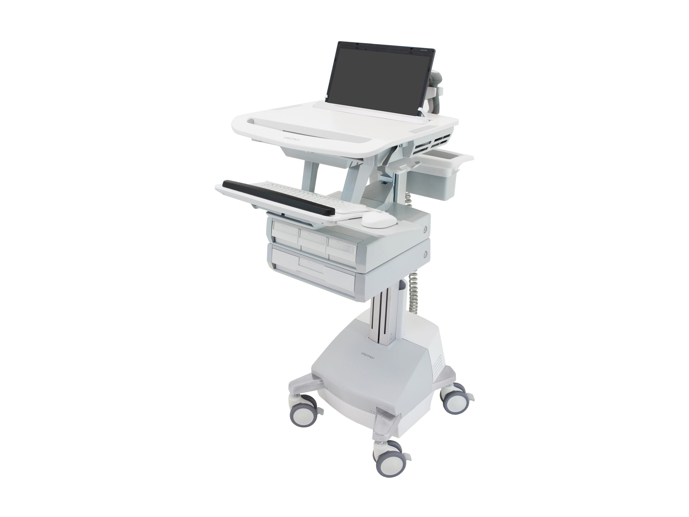 ERGOTRON Laptop-cart SLA, StyleView, SLA powered, 1 drawer 1x1, 17,3 inch, 9,1kg, adjustable 51cm, 66Ah Power System 2x33Ah 12V, EU