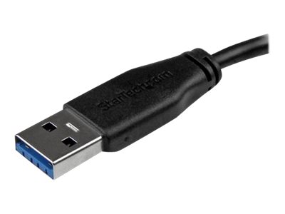 StarTech.com 0.5m 20in Slim USB 3.0 A to Micro B Cable M/M - Mobile Charge Sync USB 3.0 Micro B Cable for Smartphones and Tablets (USB3AUB50CMS)