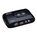 Eaton Tripp Lite series 2-Port Desktop Compact USB KVM Switch with Audio & Cable Kit