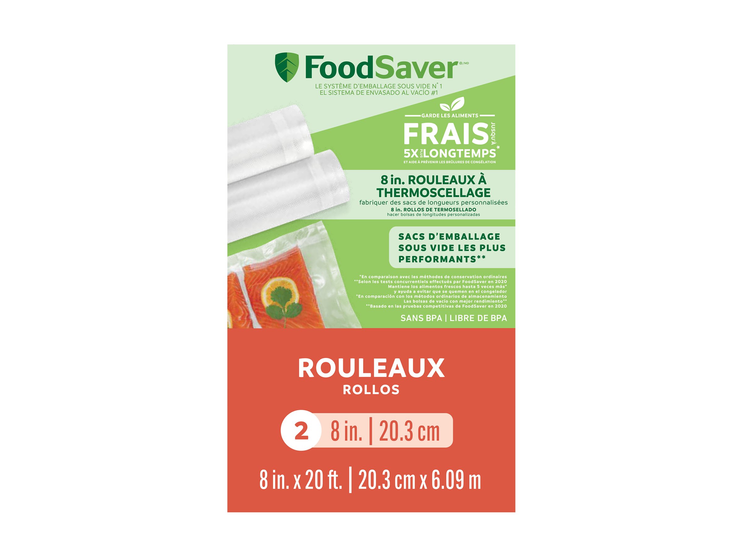 FoodSaver Vacuum Sealer Roll - 2 pack