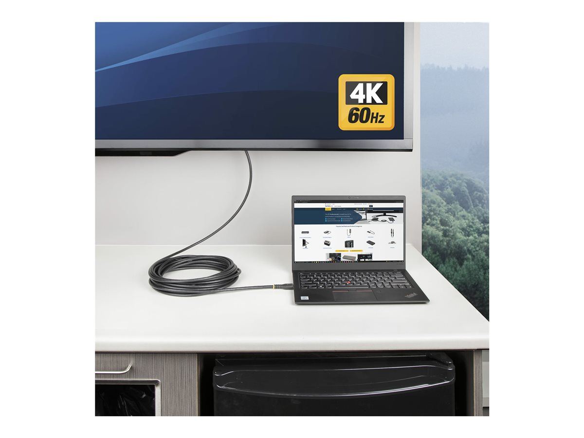 StarTech.com 7m (23ft) Active HDMI Cable w/ Ethernet - HDMI 2.0 4K 60Hz UHD - Rugged HDMI Cord w/ Aramid Fiber - Durable High Speed HDMI Cable - Heavy-Duty HDMI 2.0 Cable - kabel HDMI s ethernetem - 7 m – foto 7
