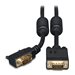 Eaton Tripp Lite Series VGA High-Resolution RGB Coaxial Cable (HD15 M/M), Right-Angle Connector, 6 ft. (1.83 m)