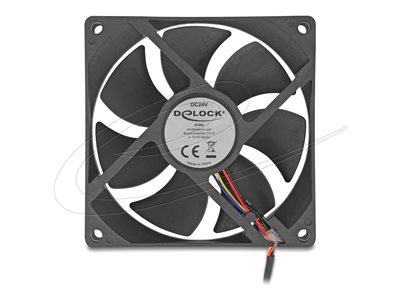 DELOCK Axiallufter 24 V DC 92 x 92 x 25