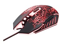 Trust GXT 105 Izza Illuminated Optisk Kabling Sort