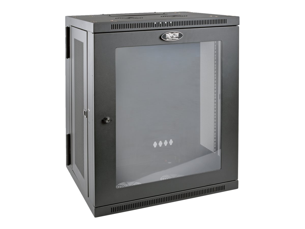 Tripp Lite 15U Wall Mount Rack Enclosure Server Cabinet w Hinged Acrylic Window