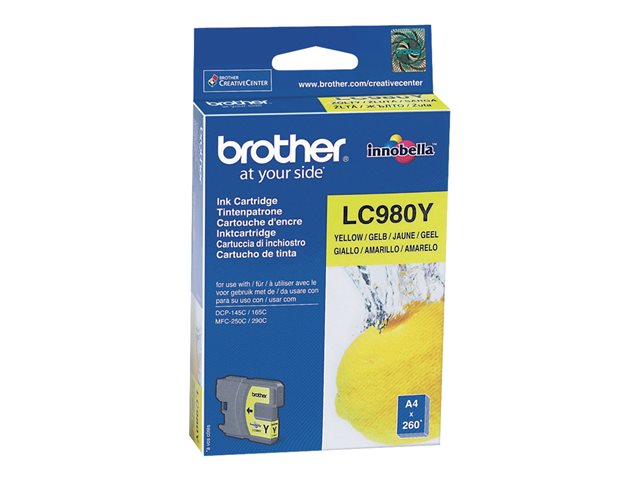 Image of Brother LC980Y - yellow - original - ink cartridge