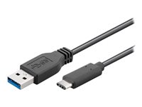 MicroConnect USB 3.2 Gen 2 USB Type-C kabel 50cm Sort