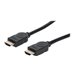 Manhattan HDMI Cable with Ethernet, 8K@60Hz (Ultra High Speed), 1m, Male to Male, Black, 4K@120Hz, Ultra HD 4k x 2k, Fully Shielded, Gold Plated Contacts, Lifetime Warranty, Polybag