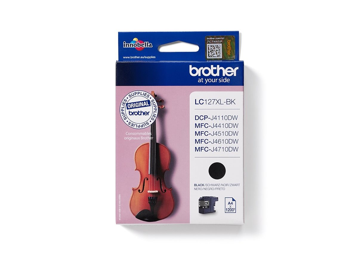 An image of Brother LC127XLBK - Super High Yield - black - original - ink cartridge