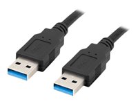 Lanberg USB 3.0 USB-kabel 1.8m Sort