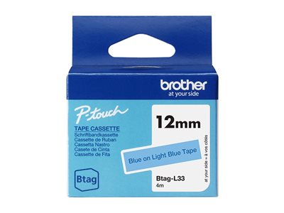 BROTHER 12MM BTAGL33 Ribbon Blue BROTHER 12MM BTAGL33 Ribbon Blue