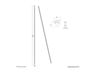 NEOMOUNTS Spiral Cable Wrap 20mm