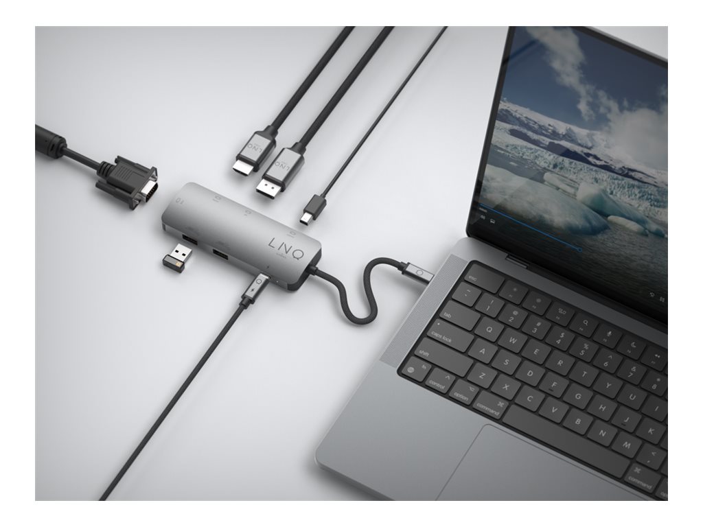 LINQ 7in1 USB-C HDMI Adapter Triple Display MST