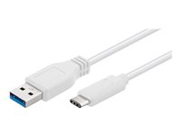 MicroConnect USB 3.2 Gen 1 USB Type-C kabel 2m Hvid