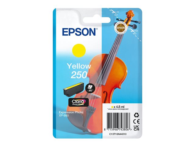 EPSON Singlepack Yellow 250 ink C13T16N44010