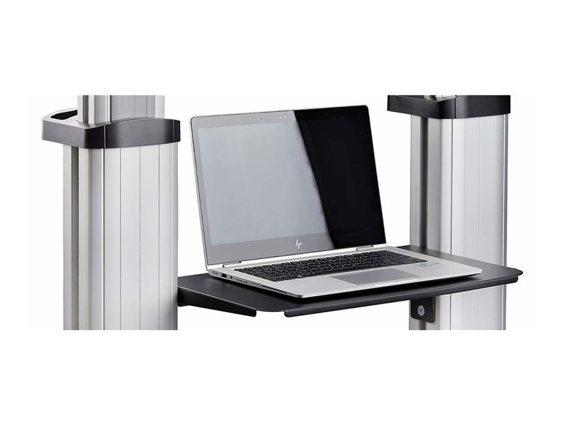 StarTech .com Rolling TV Cart/Stand On Wheels, Up to 100inch/220lb Screens