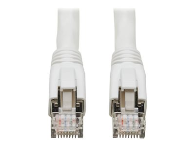 Tripp Lite Cat8 25G/40G-Certified Snagless S/FTP Ethernet Cable (RJ45 M/M), PoE, White, 10 ft.