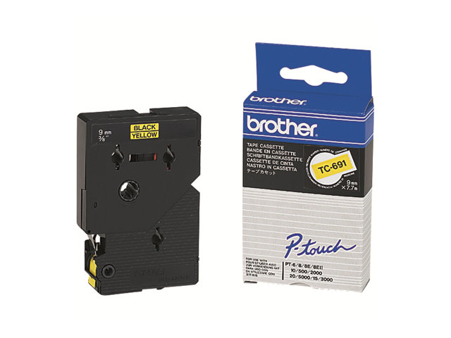 BROTHER TC691 tape cassette 9mmx7.7m