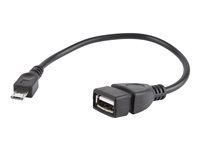 Cablexpert USB On-The-Go USB-kabel 15cm Sort