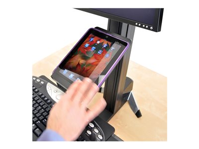 Ergotron WorkFit-S Tablet/Document Holder Mounting component (holder) for tablet plastic 