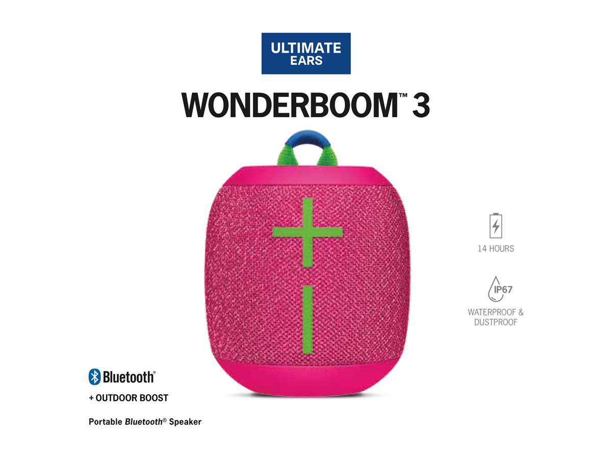 LOGI ULTIMATE EARS WONDERBOOM 3 PINK