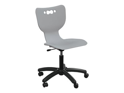 MooreCo Hierarchy 5-Star Chair educational ergonomic swivel plastic cool gray