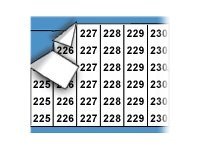Brady Wire Marker Card Consecutive Numbers 225-249
